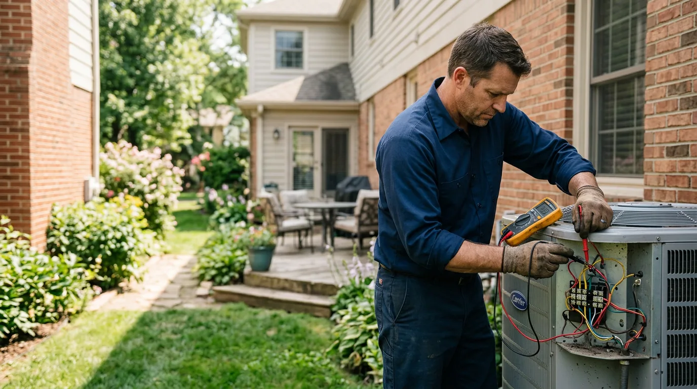 HVAC technician working near Monroe, TN